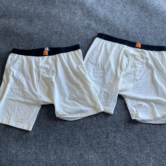 Jockey Other - Jockey Mens White Boxer Briefs XL Cotton Blend Black Waistband 2 Pack